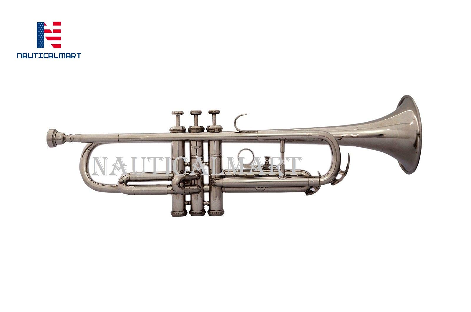 Professional Nickel Plated Bb Trumpet with Handmade Case - Perfect for Beginners, Students & Band Performances