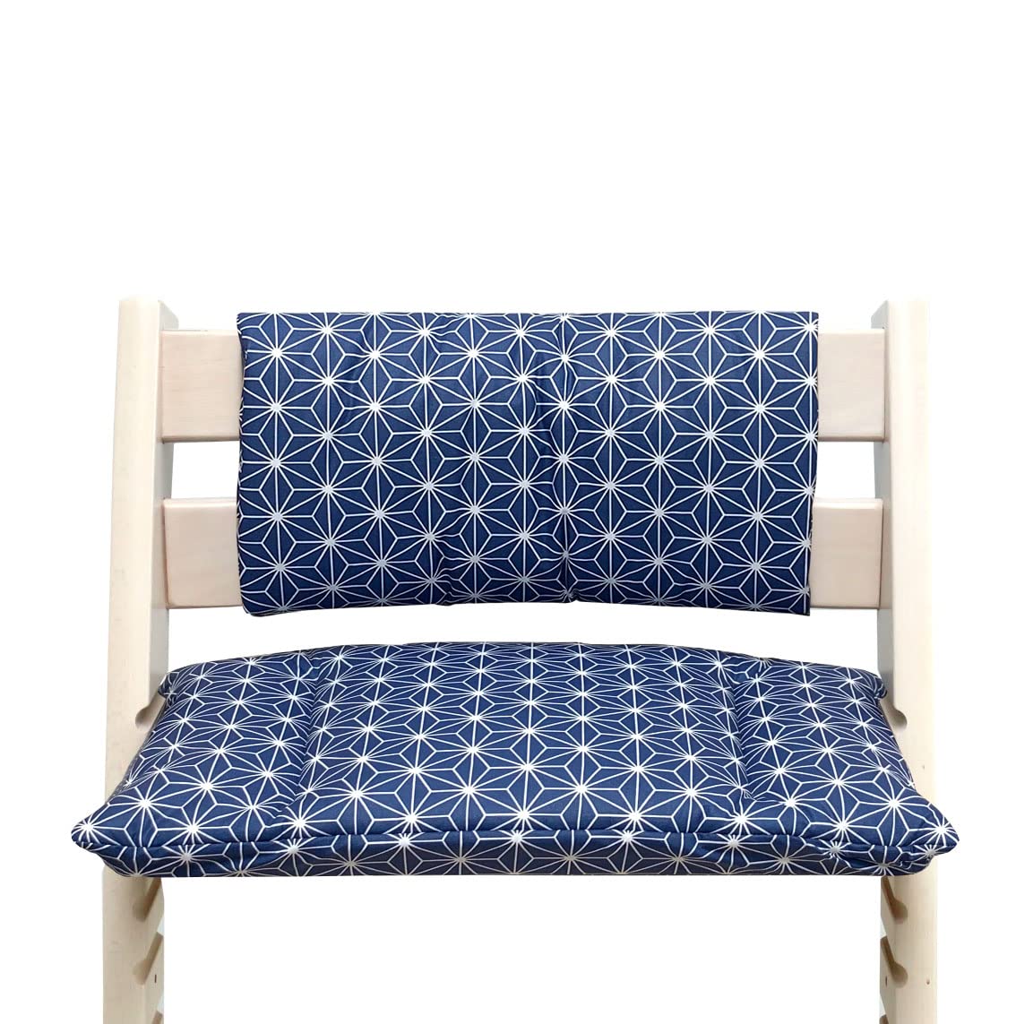 Stokke Tripp Trapp High Chair Baby Cushion Set - Soft Coated Junior Seat Pad with Multiple Color Options (Happy Star Blueberry Blue) | Comfortable Support for Mealtime & Playtime