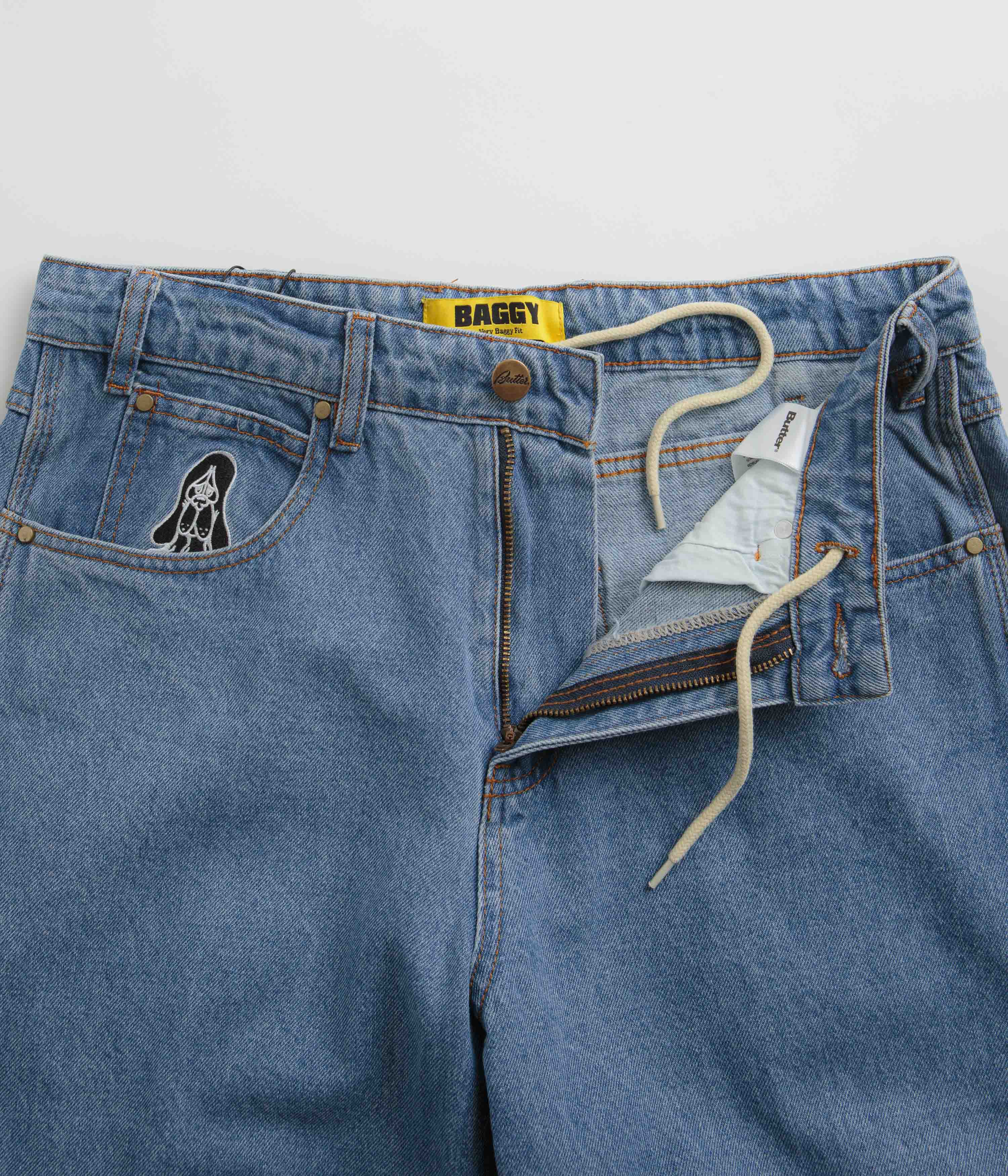 Butter Goods Hound Jeans - Washed Indigo Denim Pants for Men | Vintage Style Slim Fit Jeans | Perfect for Casual Wear, Street Style & Everyday Outfits