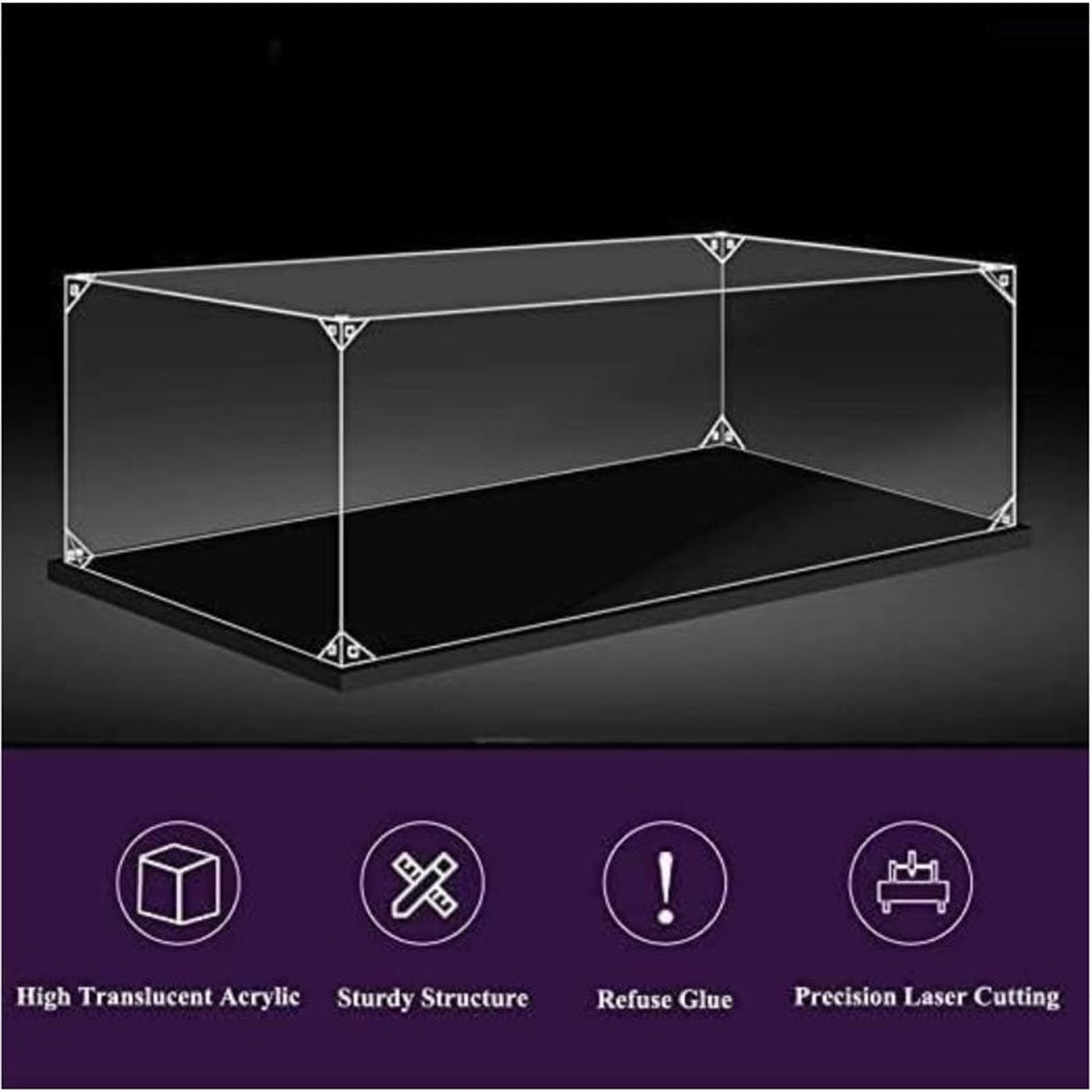 SONNIES Acrylic Display Case for Lego 42171 F1 Formula Racing Car - Dustproof Storage Box & Transparent Showcase Compatible with Lego 42171 (Case Only, No Model) - Perfect for Collectors & Home Decoration