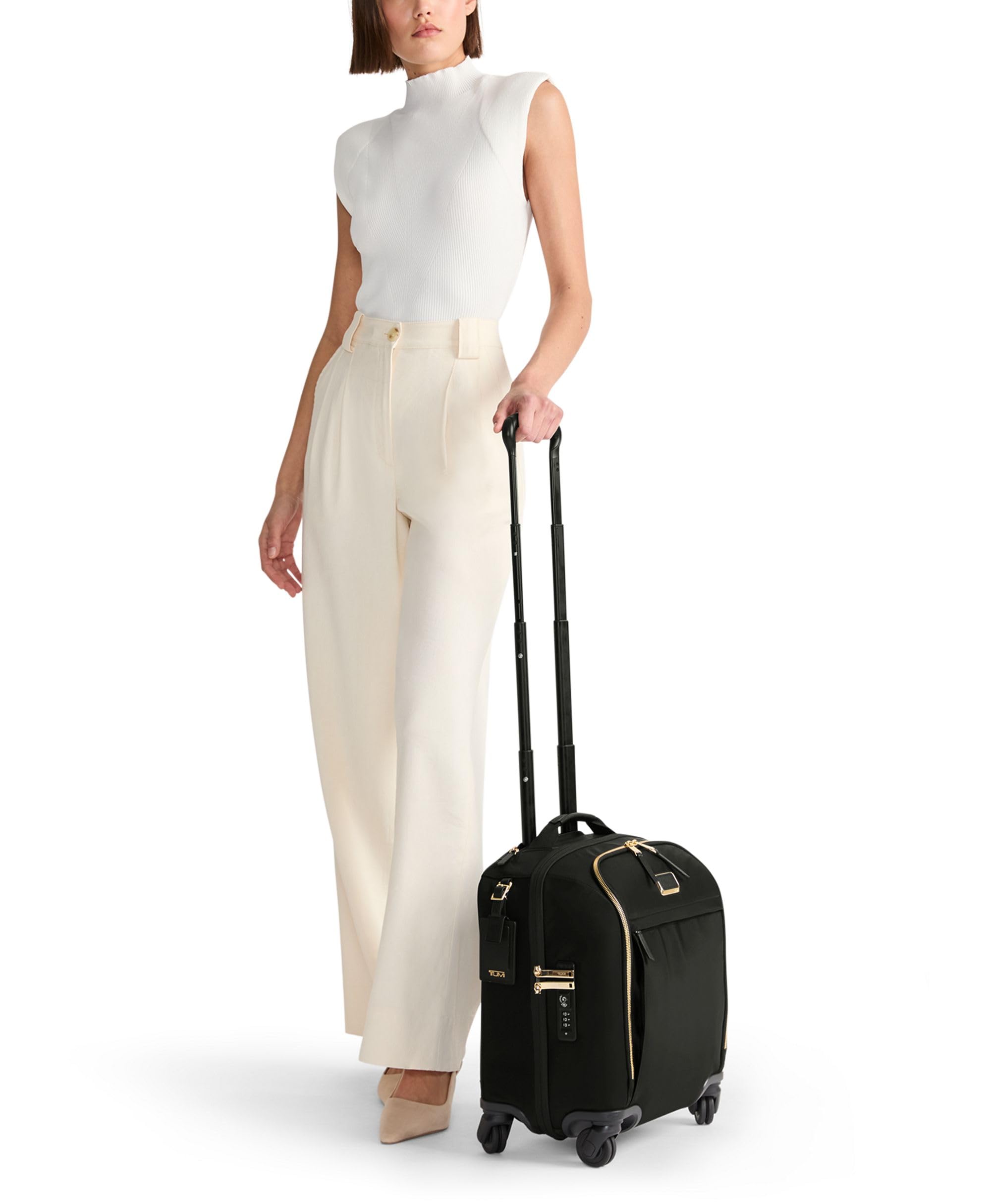 TUMI Voyageur Leger 4 Wheel Carry-On Luggage - Lightweight Spinner Suitcase for Women, 16