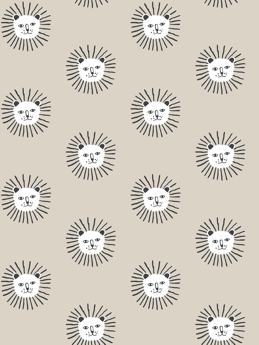 Lion's Mane Mushroom Wallpaper - Premium Peel & Stick Taupe Wallpaper for Home Decor | Perfect for Living Room, Bedroom, and Office Spaces