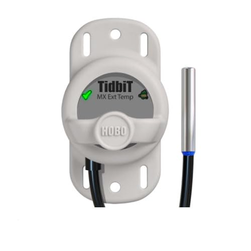 HOBO® Bluetooth Tidbit External Temperature Data Logger - Wireless Monitoring for Labs, Greenhouses & Food Storage | Accurate Temp Logging Device