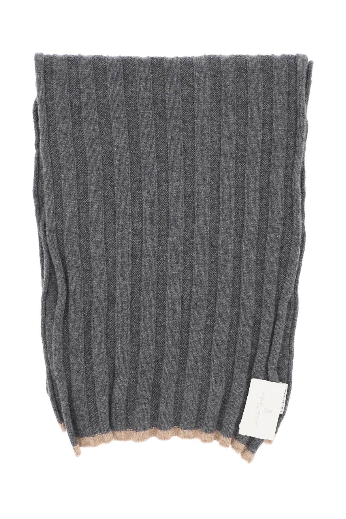 Brunello Cucinelli Ribbed Cashmere Scarf - Luxury Winter Accessory for Women & Men - Perfect for Cold Weather & Stylish Outfits