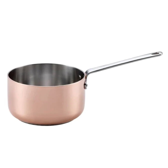 Scanpan Maitre D'Induction 1.6 Qt Copper Sauce Pan - Premium Induction Cookware for Sauces, Soups & Melting Chocolate - Perfect for Home Chefs & Professional Kitchens