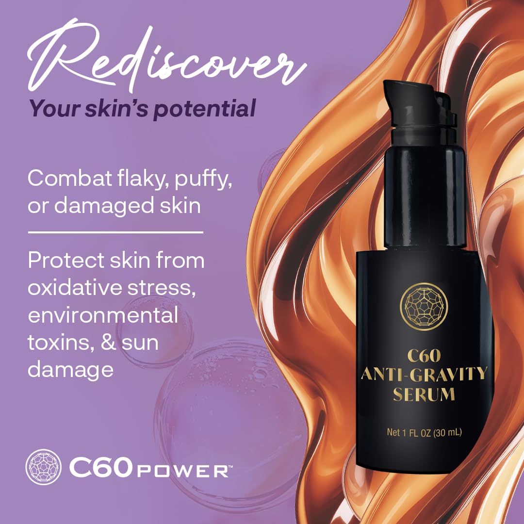 **C60 Anti-Aging Serum – Organic Avocado Oil Skincare for Wrinkles, Skin Repair & Scar Reduction – 99.99% Pure Antioxidant Protection – Non-Greasy Formula for Face, Body & Bug Bites – Perfect for Daily Hydration & Post-Sun Care**