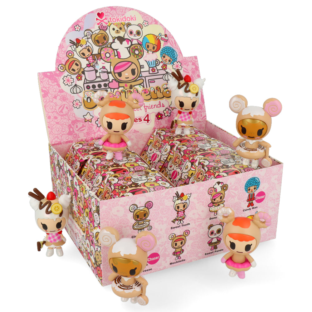 Donutella and Her Sweet Friends Series 4 - Cute Collectible Donut-Themed Figures for Display & Gifts - Perfect for Birthday Parties, Office Decor, and Toy Collections