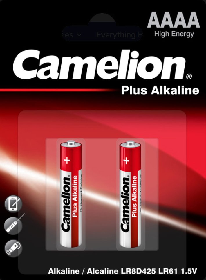 Alkaline AAAA Batteries 2-Pack - Long-Lasting Power for Small Electronics - Perfect for Calculators, Laser Pointers, and Medical Devices