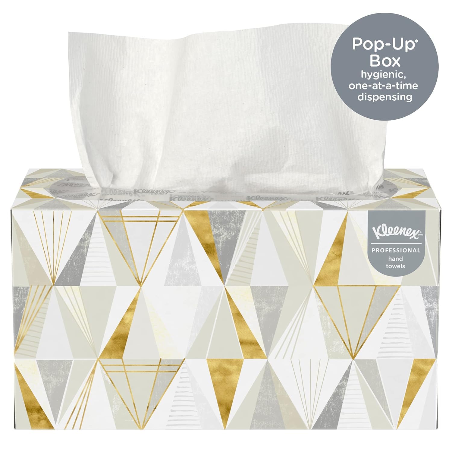 Kleenex® Pop-Up Paper Hand Towel Box, 120 Pulls (17011A) - Premium Disposable Hand Towels for Kitchen, Bathroom & Office Use