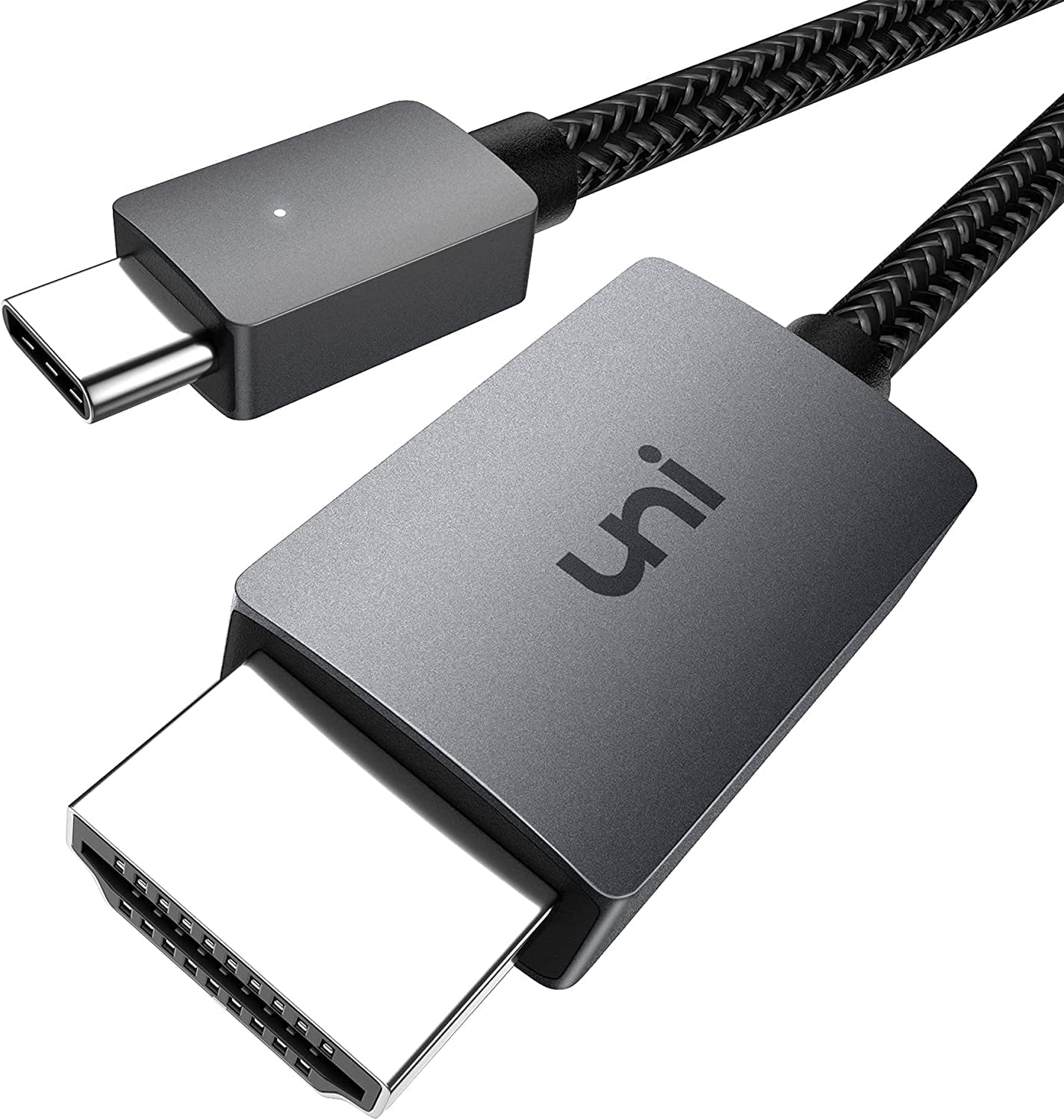 Premium USB C to HDMI Cable 3ft 4K 60Hz - Thunderbolt 3 Compatible Type C to HDMI Adapter for MacBook Pro, iPad Pro, iMac, Samsung Galaxy S21, Dell XPS, Huawei Mate 40 - Ideal for Home Office, Presentations & 4K TV Streaming (0.9m)