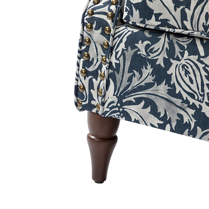 Artemisa Modern Floral Pattern Upholstered Armchair - Comfortable Living Room Accent Chair for Home Office & Lounge Decor