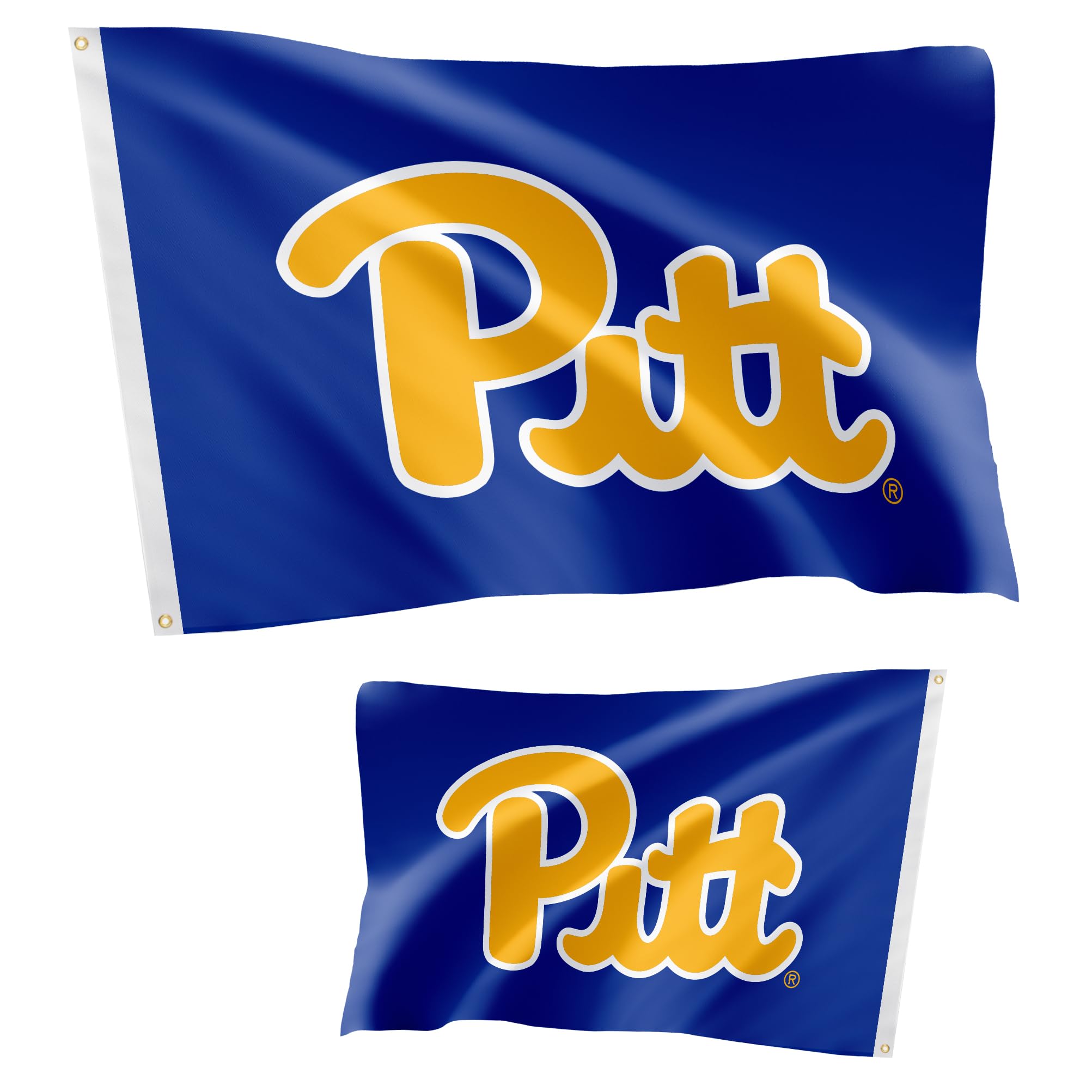 University of Pittsburgh Panthers Double Sided 3x5 ft Flag - 100% Polyester Indoor/Outdoor Banner - Perfect for Game Day, Tailgating, Dorm Room & Office Decor