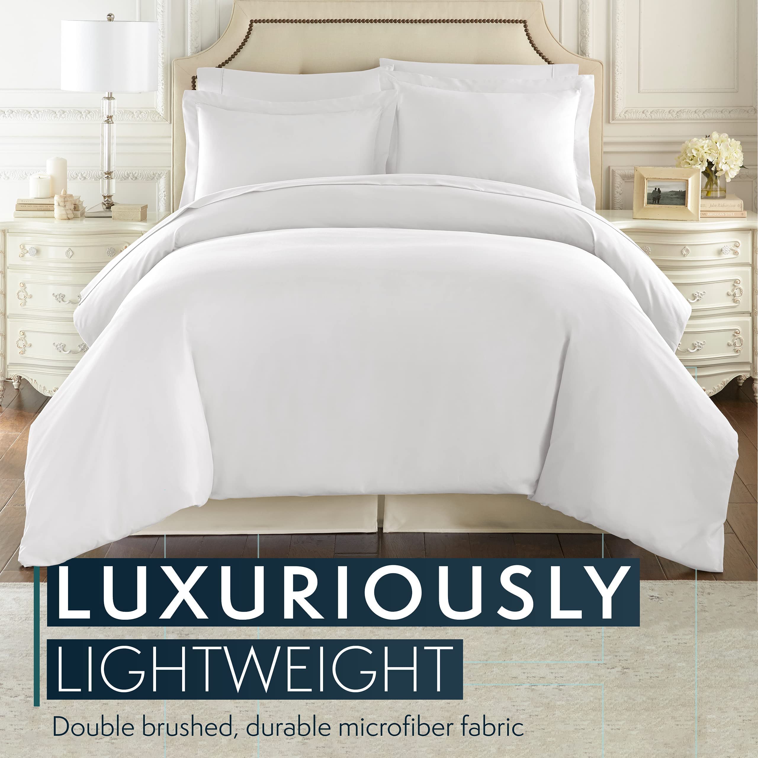 HC Collection Twin Bed Skirt - Soft Microfiber Box Spring Cover with 14