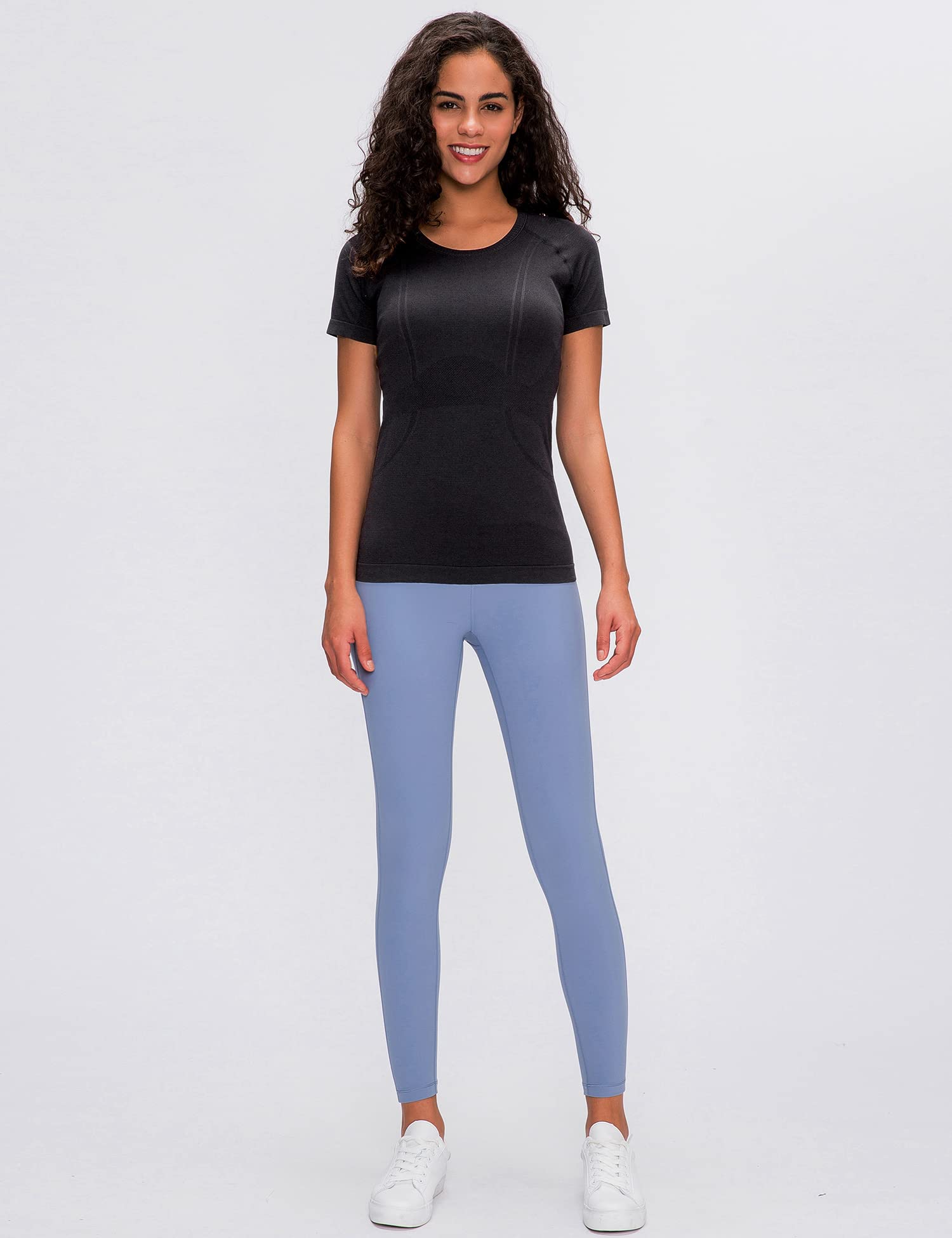 LUYAA Women's Long Sleeve Workout Shirts - Breathable Yoga & Gym Athletic Top for Running, Fitness & Active Lifestyle | Slim Fit Sports Tee for Women