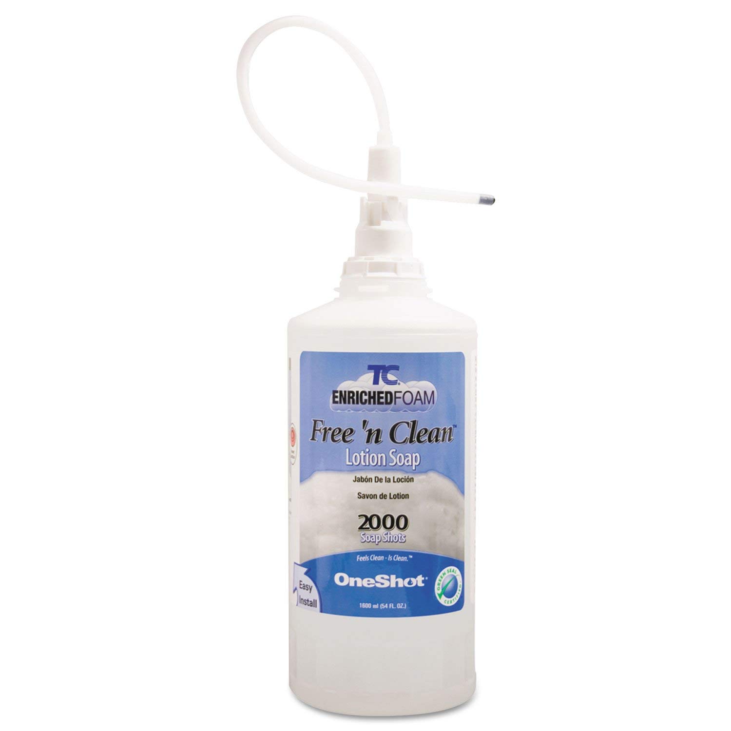 Rubbermaid 750390 Free-N-Clean Foaming Hand Soap Refill - 1600mL (4 Pack) for Commercial & Home Use - Ideal for Restaurants, Offices, and Public Restrooms
