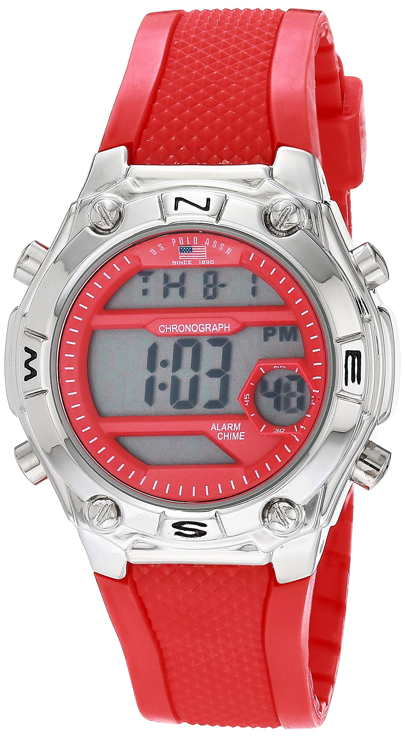 U.S. Polo Assn. Men's Red Quartz Watch US6135AZ - Stylish Casual Wear