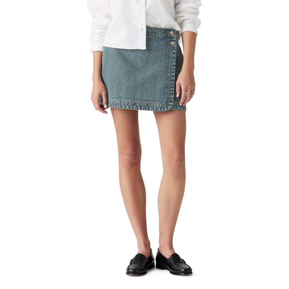Levi's Women's Wrap Skirt - Floral Print Midi Skirt for Summer | Casual & Office Wear | Comfortable Stretch Fabric | Perfect for Work, Dates & Vacations