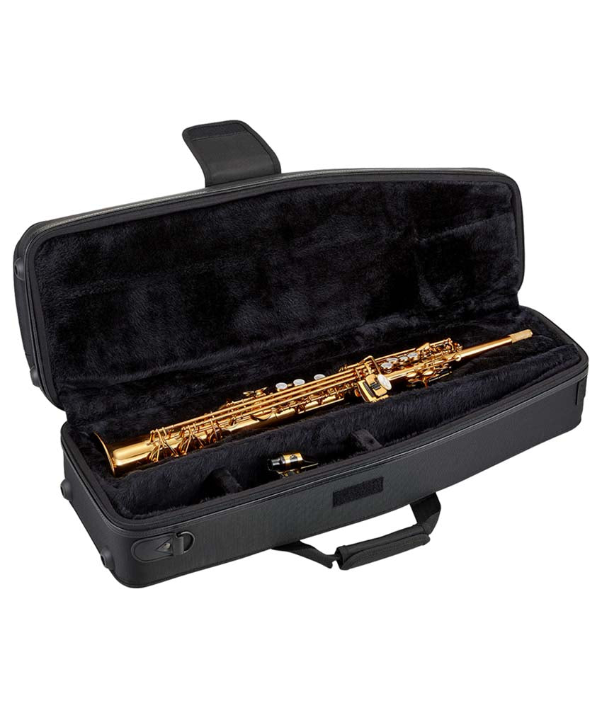 Antigua Winds ProOne SS6200 Bb Professional Soprano Saxophone - Amber Finish | High-Quality Brass Instrument for Jazz, Classical & Studio Performance