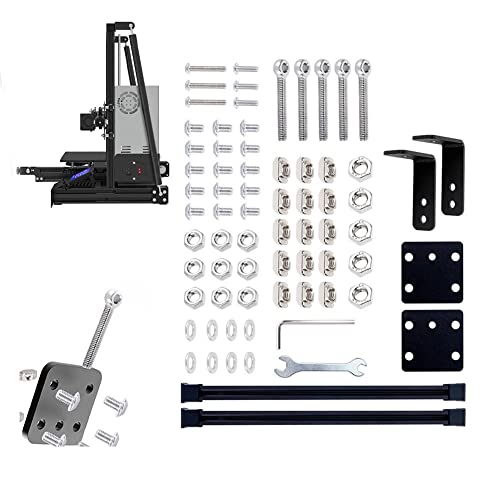GGRICHYI 3D Printer Supporting Rod Set - 71PCS Upgrade Parts Kit Compatible with Creality Ender 3 & Ender 3S - Improve Print Stability & Precision for DIY 3D Printing Projects