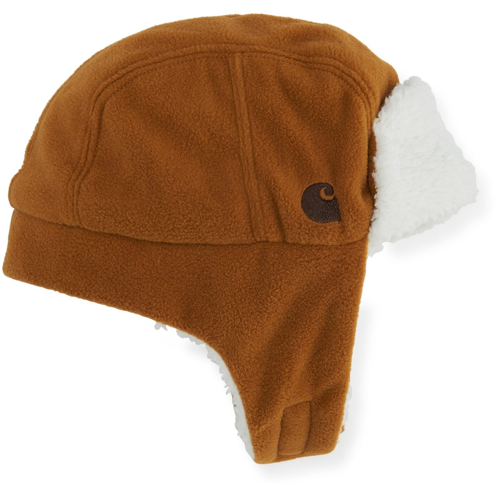 Carhartt Baby Boys' Little Bubba Hat - Soft Cotton Beanie for Toddlers (Brown) - Warm Winter Hat for Outdoor Play & Family Photos