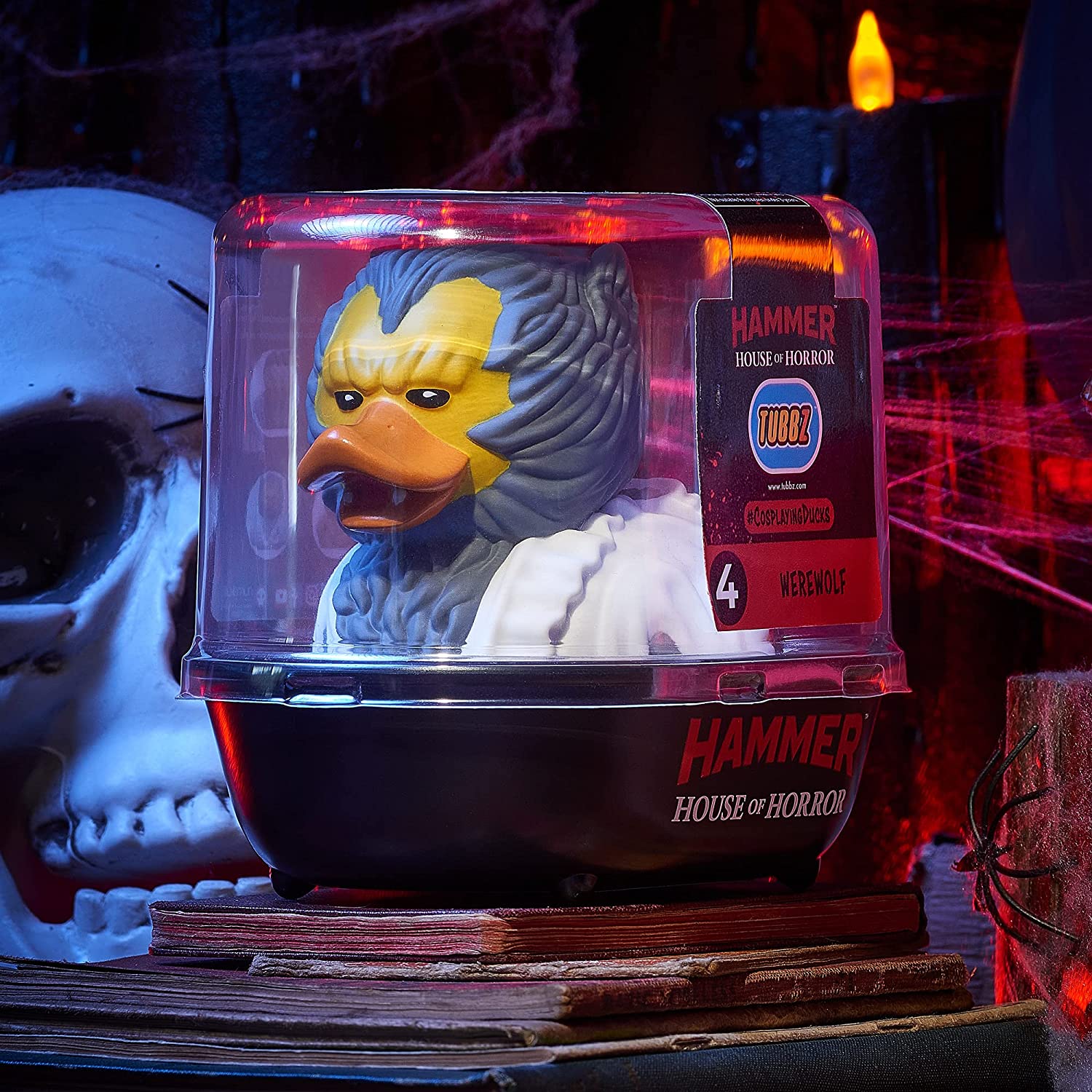 Horror Werewolf TUBBZ Cosplaying Duck Collectible Figure - Perfect for Halloween Decor, Cosplay Props & Geek Gift Collection
