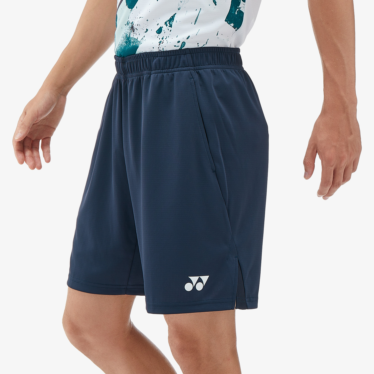 Yonex Men's Breathable Knitted Half Pants 15170 - Navy Blue Athletic Shorts for Running, Tennis & Gym Workouts | Comfortable Training Shorts for Sports & Casual Wear