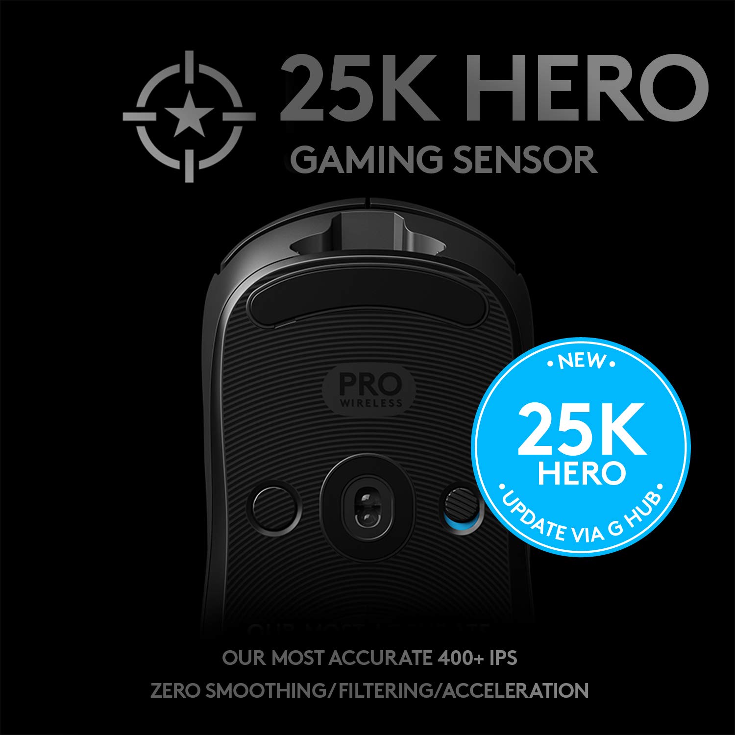 Logitech G Pro Wireless Gaming Mouse - Lightweight Esports Performance for PC & Mac - Perfect for FPS, MOBA & Competitive Gaming