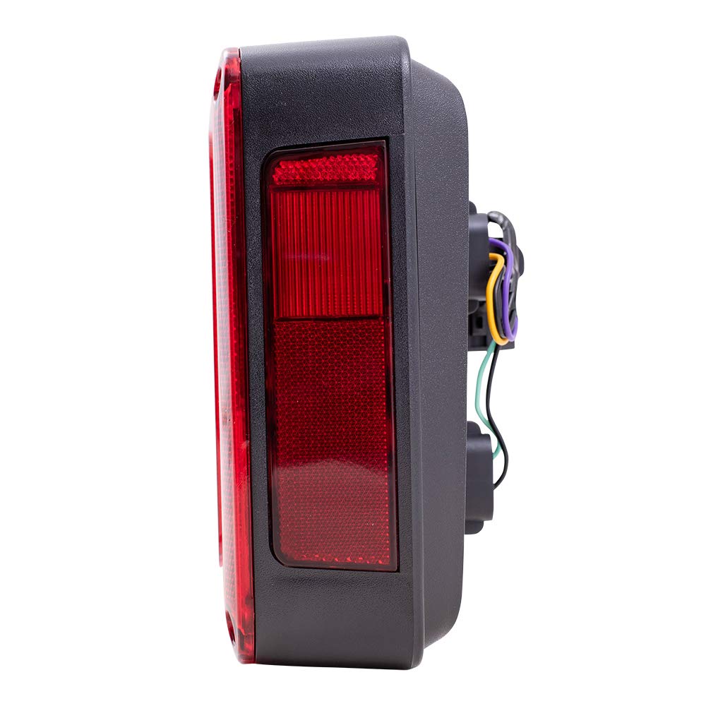 Brock Replacement Tail Light Set for 2007-2018 Jeep Wrangler JK - Driver & Passenger Side Compatible with Part Numbers 55077891AH & 55077890AH - Perfect for Off-Roading, Night Driving & Vehicle Restoration