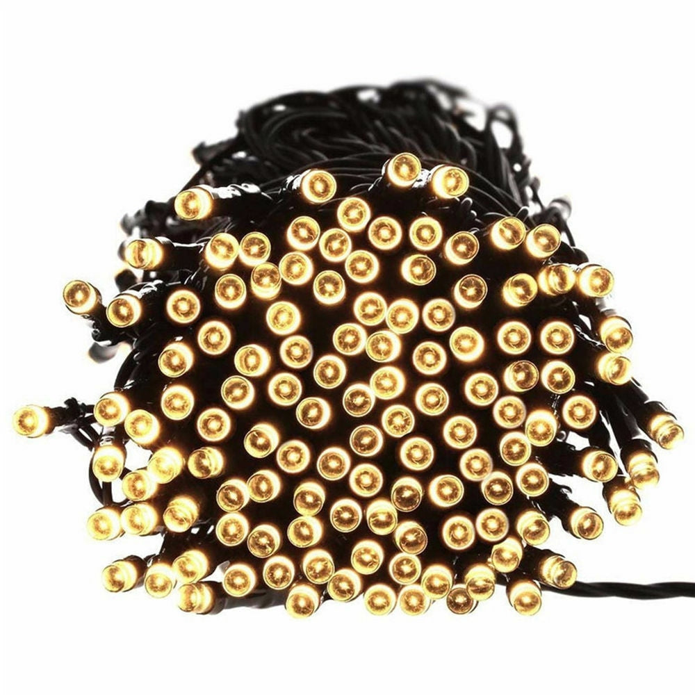 52M 500LED Solar Powered Fairy Lights - Outdoor Waterproof String Lights for Garden, Patio, Christmas Tree & Wedding Decor (Warm White) | Perfect for Backyard, Party, Holiday & Home Decoration