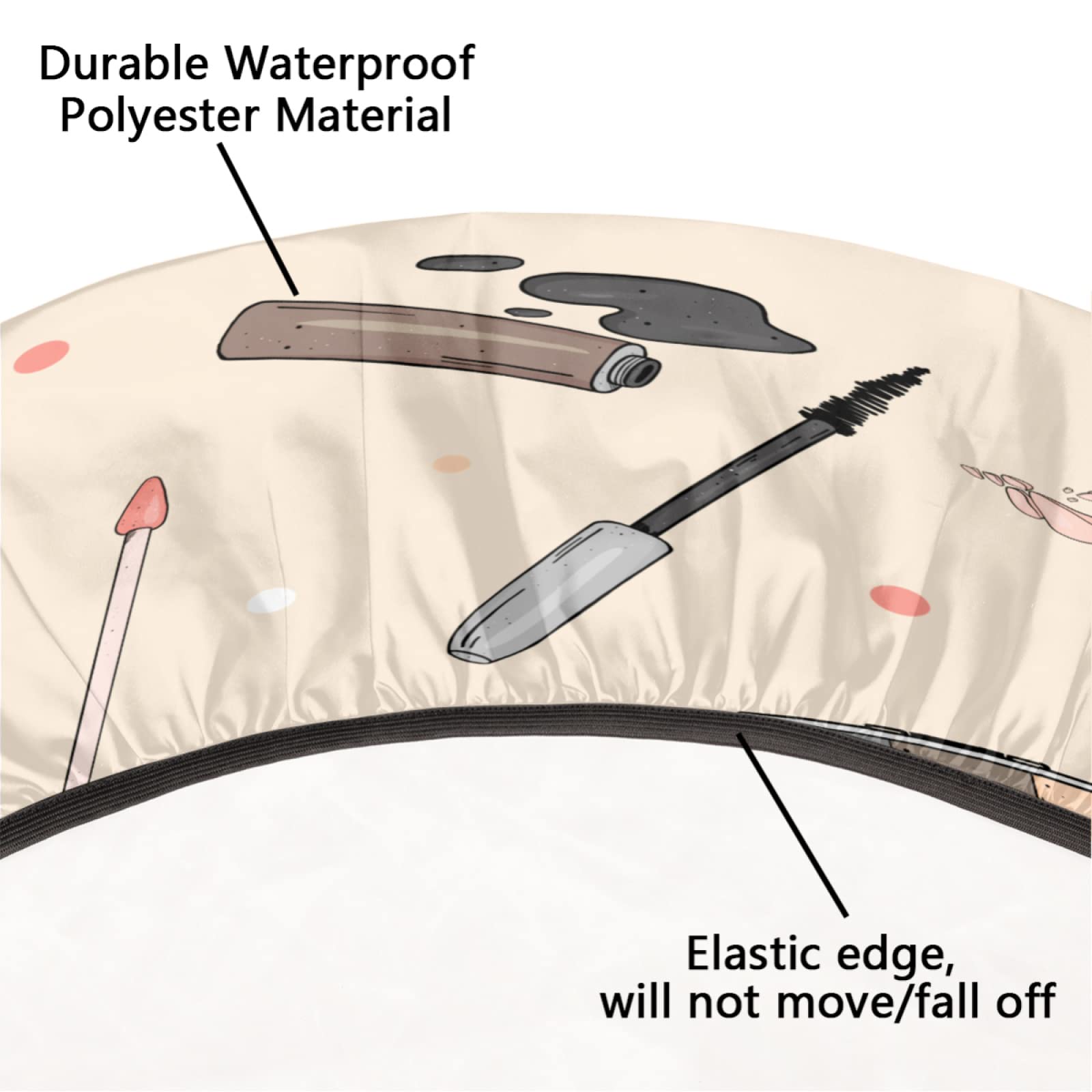 Stylish Waterproof Vinyl Tablecloth with Elastic Edges - 45