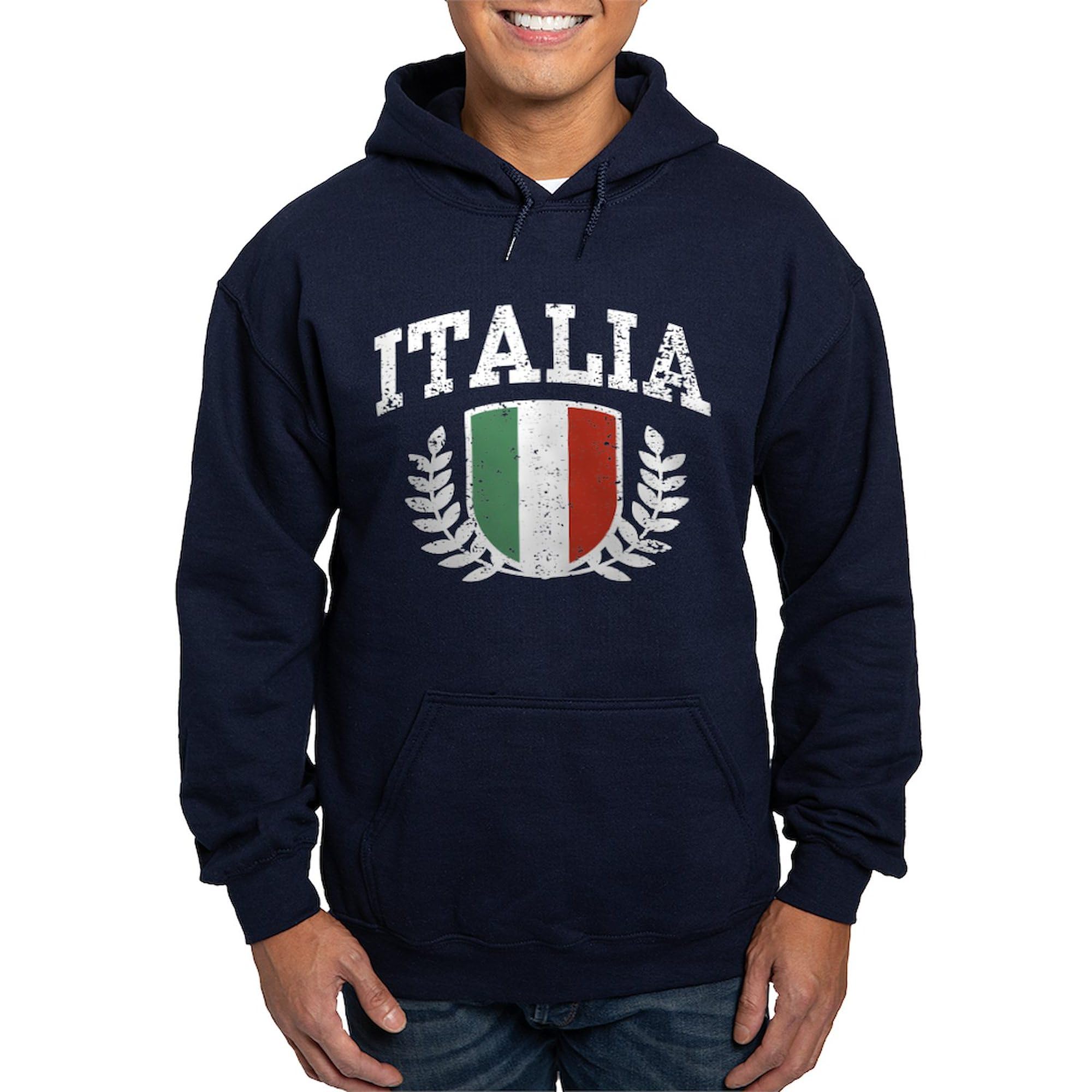 Italia Hoodie for Men - Dark Regular Fit Pullover Sweatshirt | Comfortable & Stylish Casual Wear for Everyday Outfits & Cool Weather