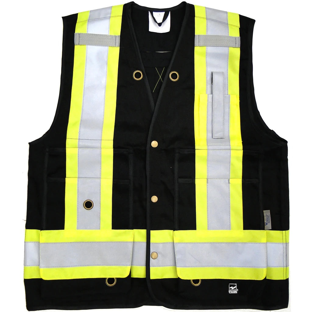 Viking Men's Open Road® Surveyor Vest - Durable Work Vest for Outdoor, Hunting & Construction - Heavy Duty Utility Vest with Multiple Pockets