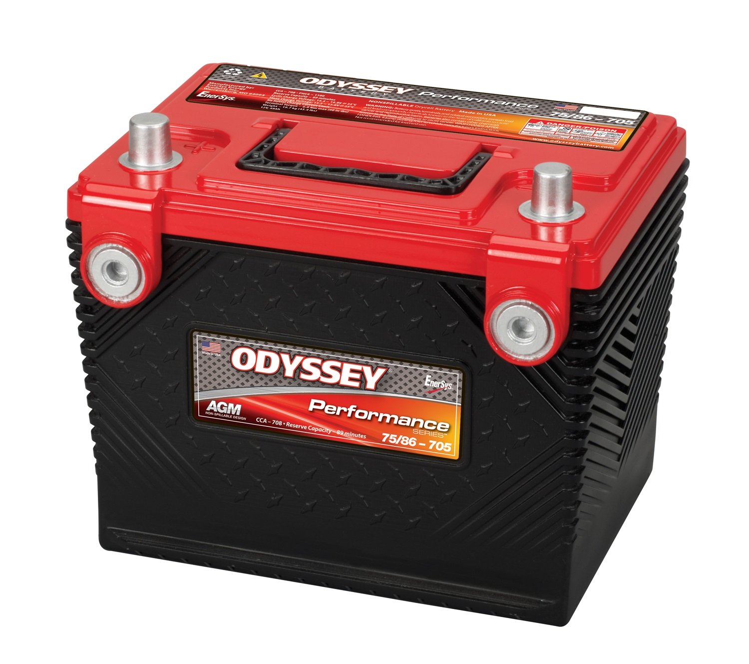 Odyssey Battery 75/86 705 Performance Series - High-Performance AGM Battery for Cars, Trucks & Marine - Perfect for Off-Road, RV & Power Sports Applications
