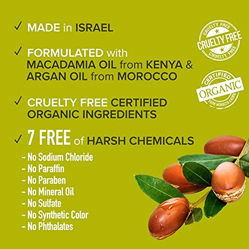 KISS Color & Care Argan & Macadamia Leave-In Conditioner for Dry & Damaged Hair - Hydrating Hair Treatment with Natural Oils for Soft, Shiny & Healthy Hair - Perfect for Daily Use, Styling & Heat Protection