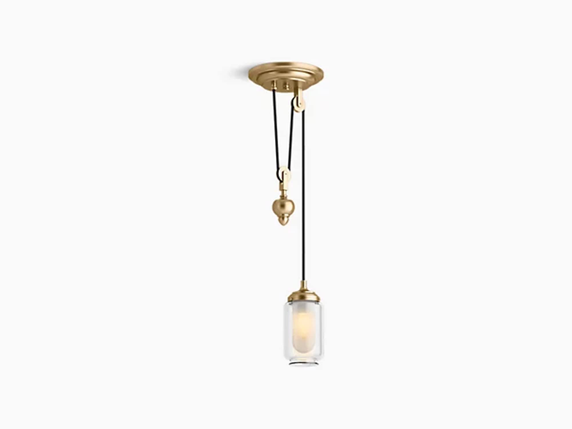 KOHLER ARTIFACTS® Adjustable 1-Light Pendant - Modern Kitchen Island Lighting Fixture for Dining Room & Bar Counter