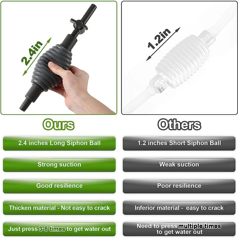 G-BROS Aquarium Water Changer & Gravel Cleaner for Fish Tank Maintenance