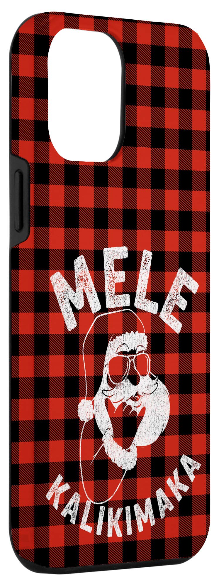 iPhone 12 Pro Max Case - Mele Kalikimaka Retro Christmas Santa Claus Shaka Hawaii Design - Perfect for Holiday Gifts & Hawaiian Theme Parties
