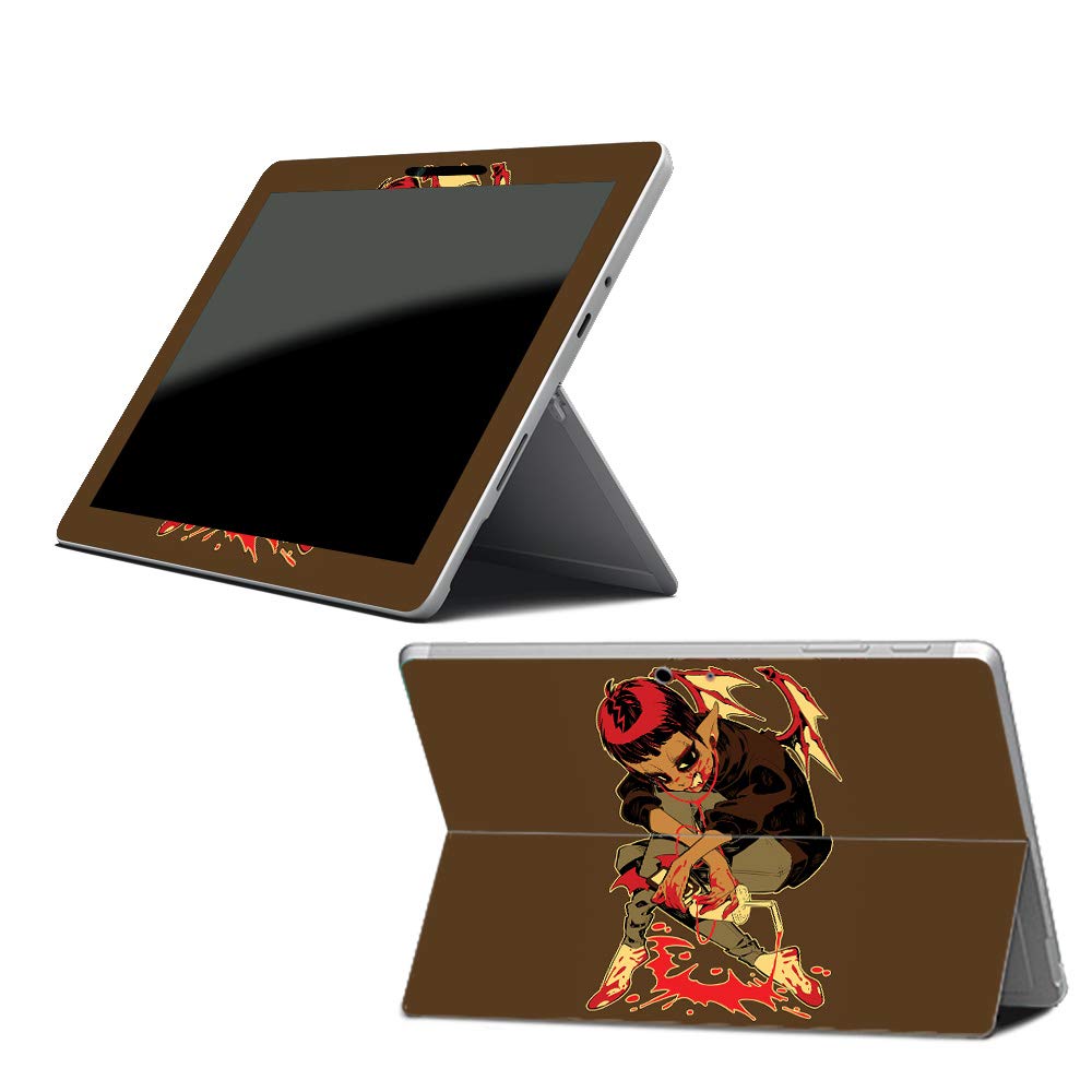 MightySkins Vinyl Decal Wrap Cover for Microsoft Surface Go - Thirsty Vampire Design | Protective & Durable Skin | Easy to Apply & Remove | Made in USA | Perfect for School, Work & Travel Protection