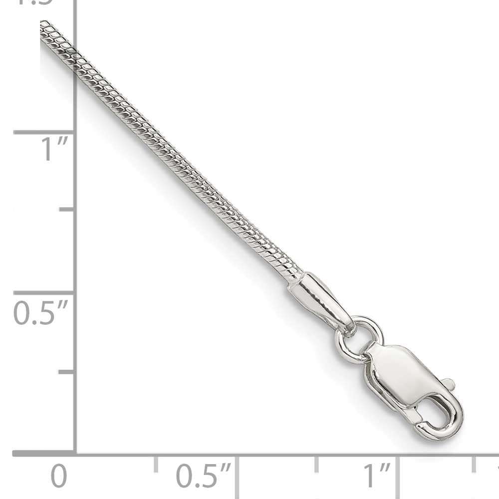 1.25mm Sterling Silver Snake Chain Anklet Bracelet - Elegant Ankle Jewelry for Women, Perfect for Daily Wear & Special Occasions