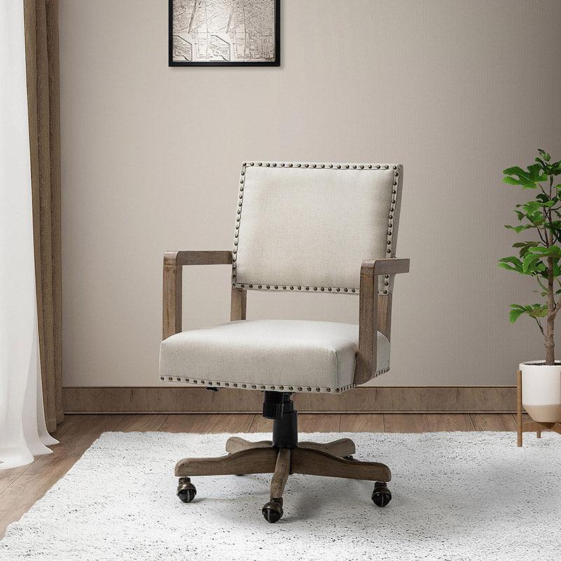 Ergonomic Megan Fabric Office Chair with Adjustable Height - Comfortable Desk Chair for Home & Office Workspace - Perfect for Long Hours Sitting, Gaming, and Remote Work