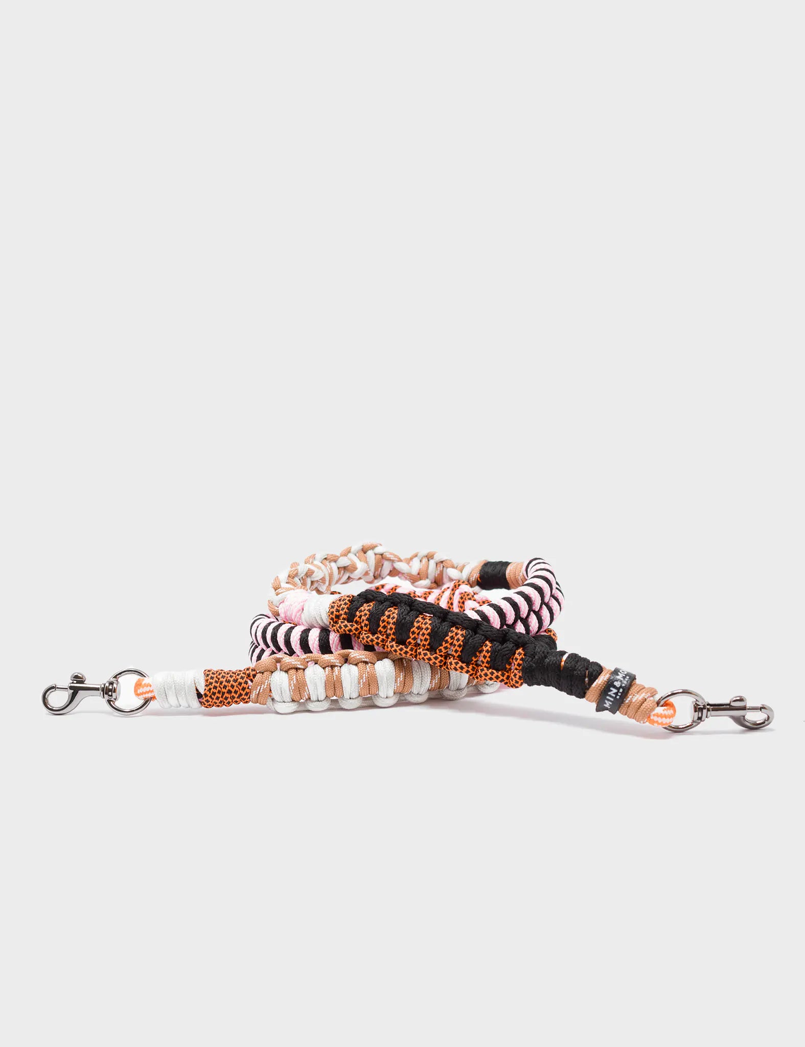 Detachable Shoulder Strap - Pink, Brown & Orange Handwoven Paracord for Hiking, Backpacks & Outdoor Gear | Durable & Adjustable