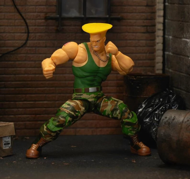 Jada Toys 1/12 Scale 6-Inch Street Fighter II Action Figures - Cammy, Dee Jay & Guile Collectible Figurines for Display, Gaming & Cosplay Inspiration