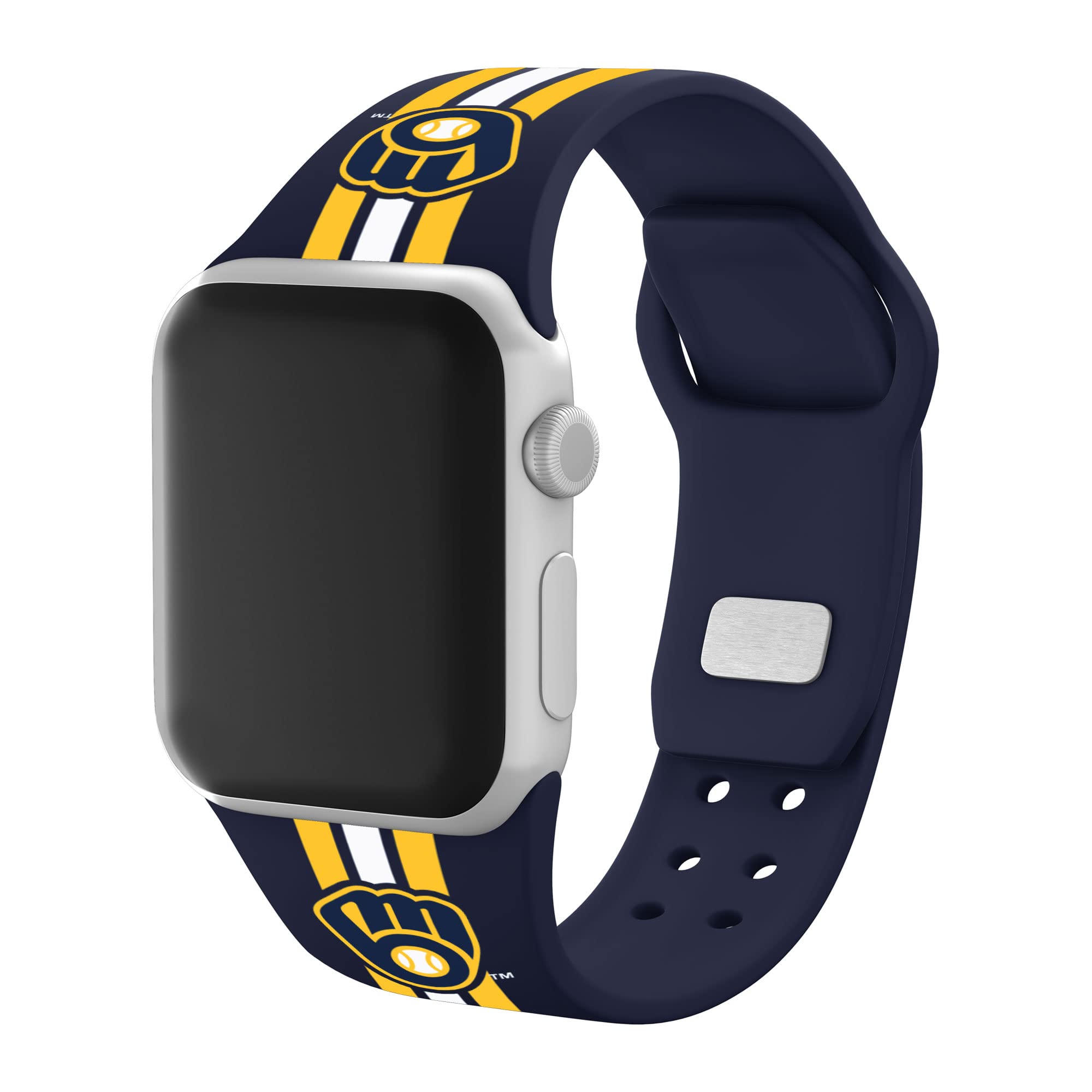 Milwaukee Brewers HD Watch Band for Apple Watch - Durable Sports Strap for Game Day & Casual Wear