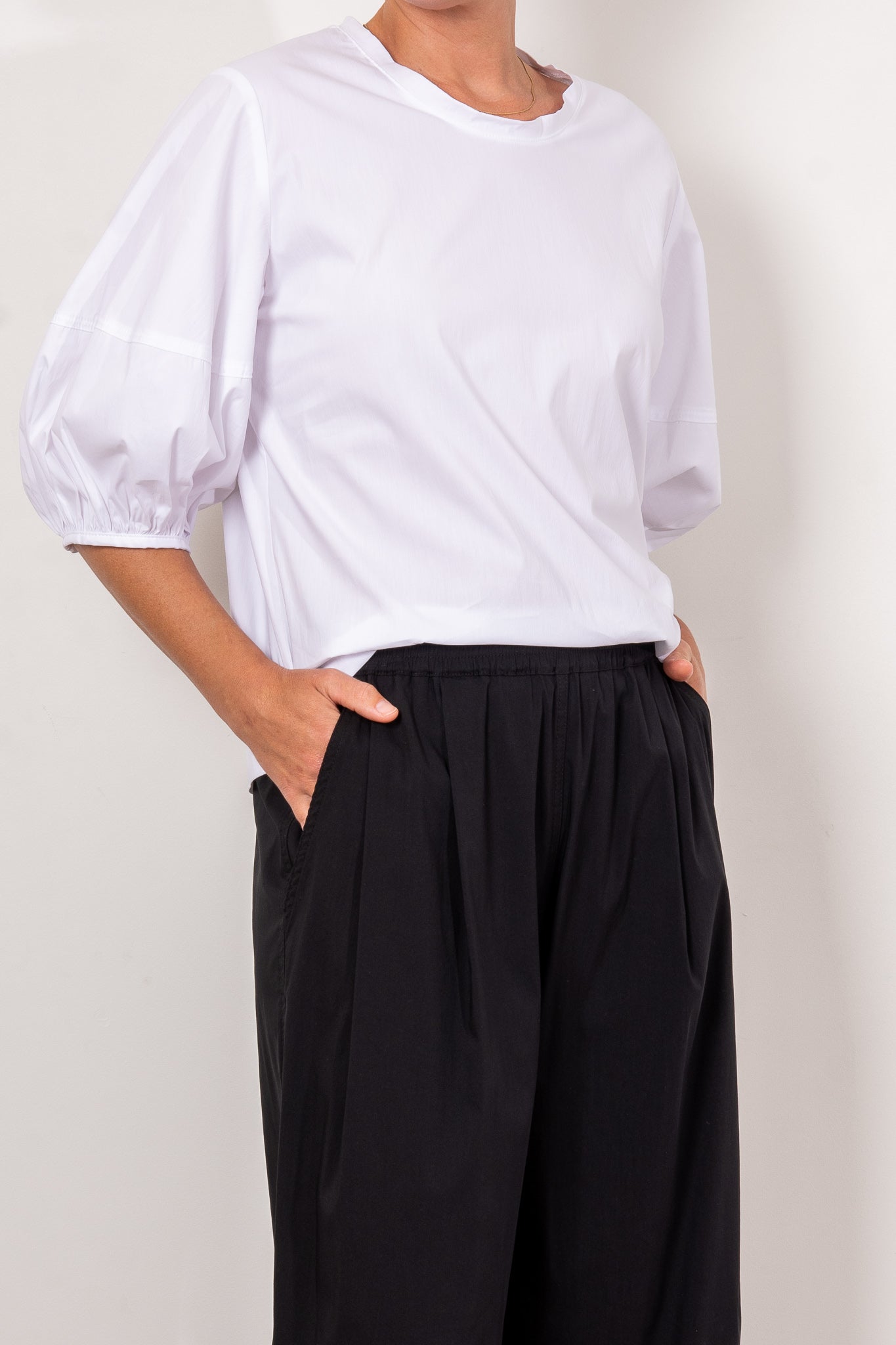 Mela Purdie Belle Top Microprene - Women's Fashion Blouse for Casual Wear & Office Outfits | Trendy Tops for Everyday Style & Work Attire