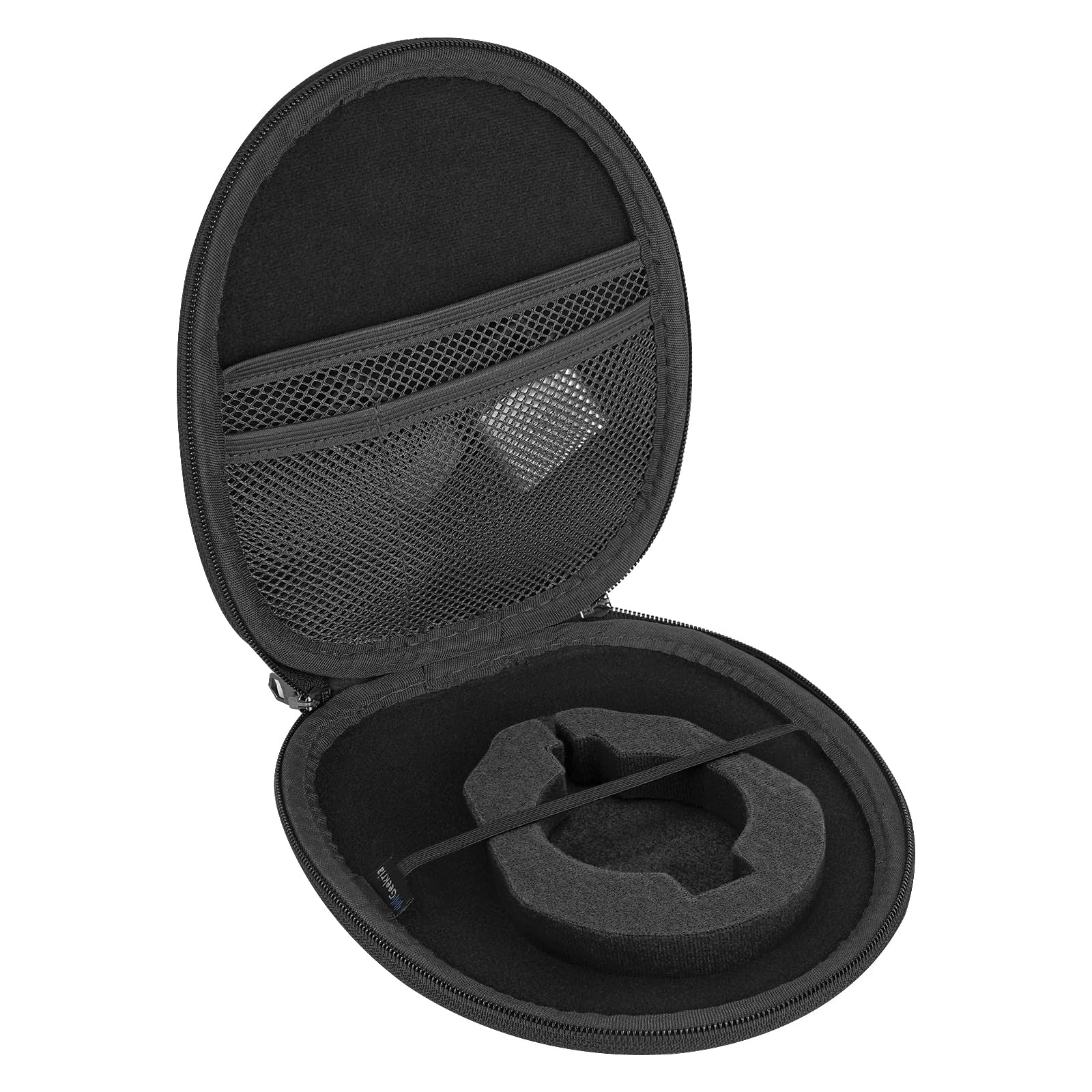 Geekria Protective Travel Case for LG Tone Infinim/Tone+/Tone Pro Bluetooth Headset - Shockproof Storage Bag with USB Charger Compartment & Accessory Pockets (Black) - Perfect for Travel, Commuting & Gym Use