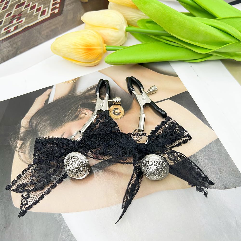 Adjustable Non-Piercing Body Clips for Women - Stainless Steel Tassel & Bow Decorative Faux Jewelry - Perfect for Parties, Festivals & Fashion Accessories