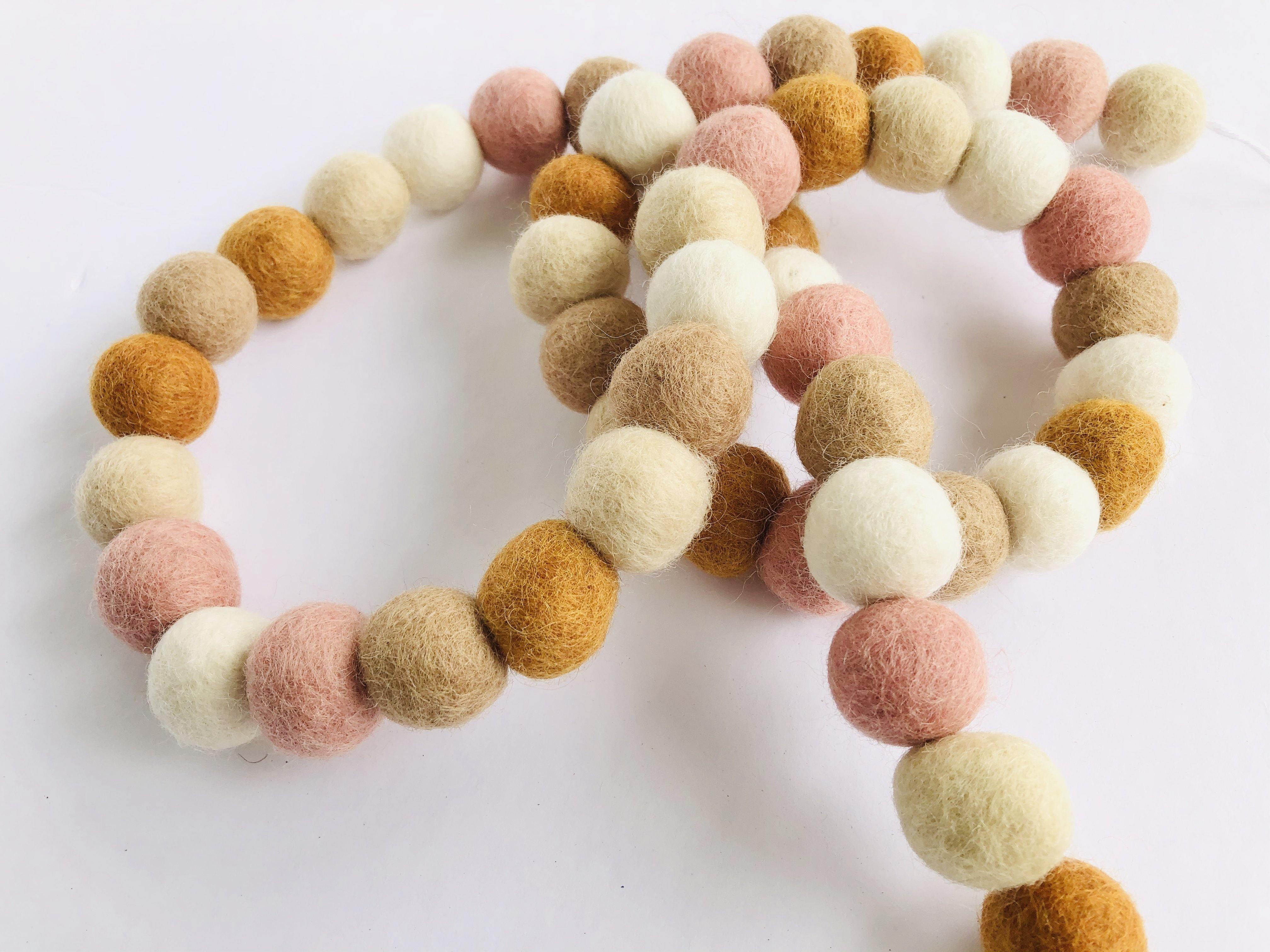 Sienna & Baby Pink Garland - Elegant Party Decor for Weddings, Baby Showers & Home Decorations