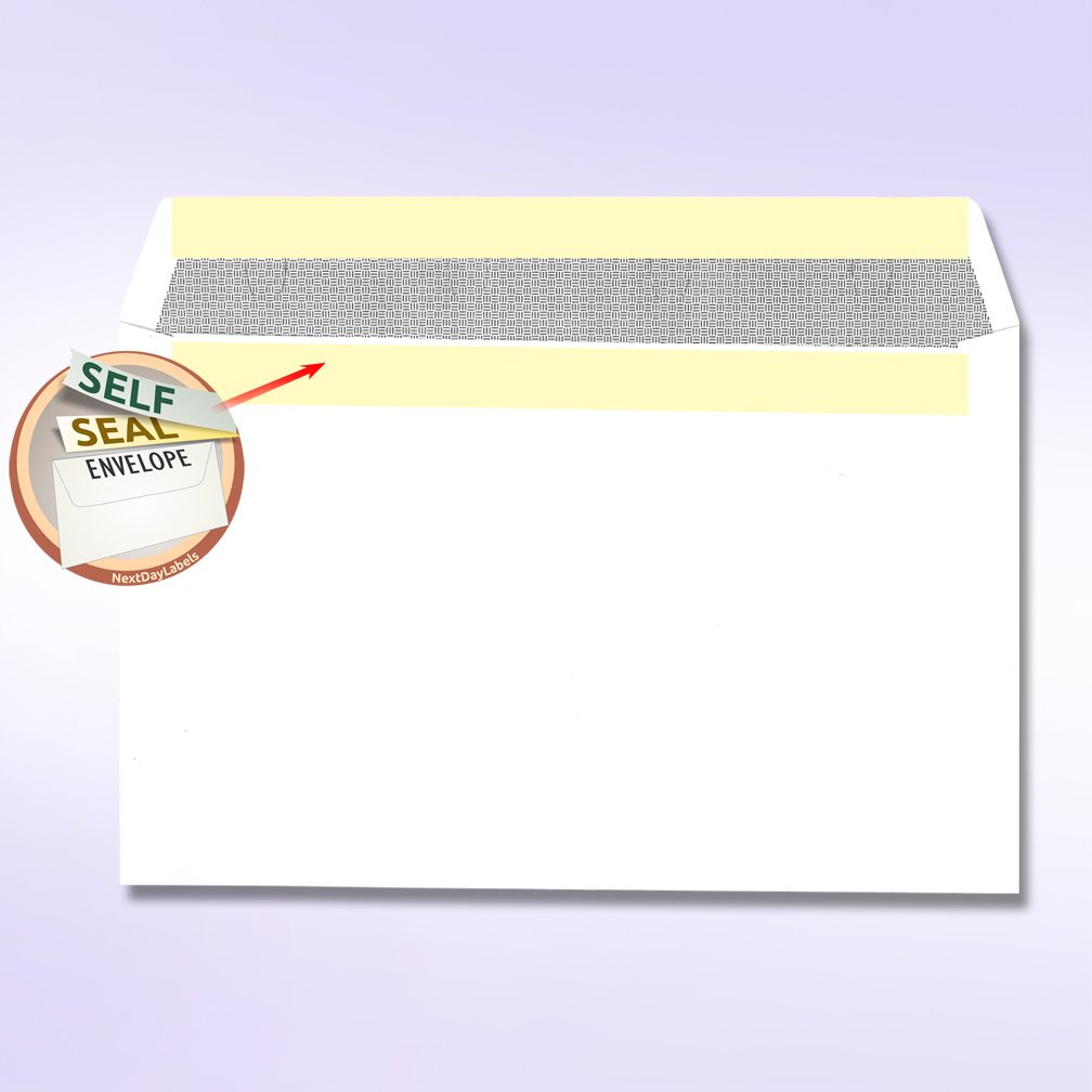 NextDayLabels - 500 Self Seal Envelopes for W-2 Forms | Mailing & Tax Documents | Secure Business & Office Use