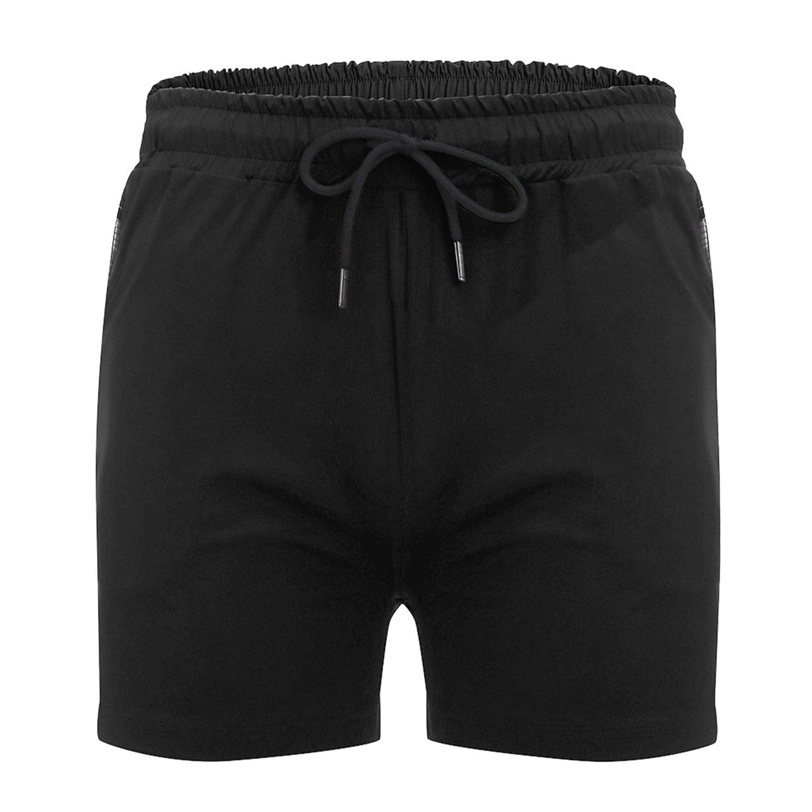 Yowein Men's 5 Inch Athletic Shorts - Gym Workout Shorts with Zipper Pockets, Fitted Jogging Pants for Bodybuilding, Running & Training - Black, 3X-Large - Perfect for Gym, Sports & Outdoor Activities