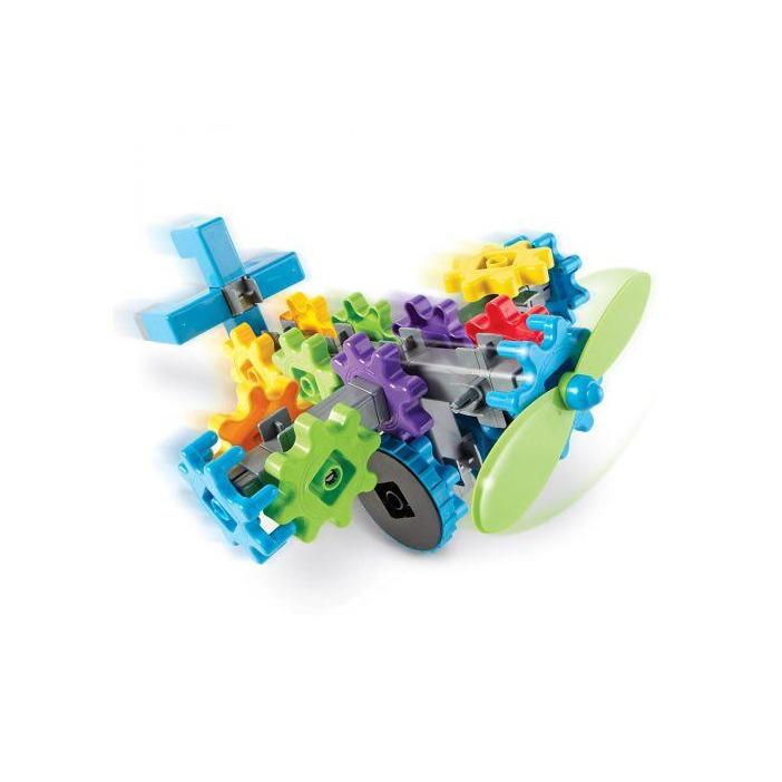 Gears! Gears! Gears!® FlightGears™ Building Set - STEM Educational Toys for Kids Ages 3+ - Creative Construction Playset for Airplane & Vehicle Building - Perfect for Classroom Learning & Home Playtime